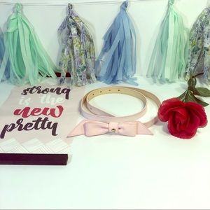 Kate Spade Pink Bow Belt (EUC)